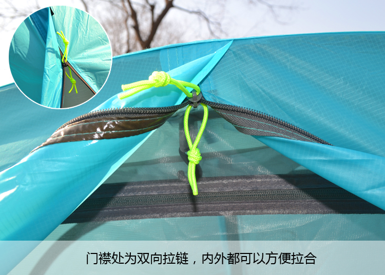 Cheap Goat Tents Ultralight Single Person 2 Door 20D Nylon Silicon Coated Waterproof Windproof Double Layer Two Doors Camping Tent Barraca Tienda   